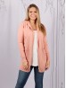 Solid Color Stretchy Knitted Hoodie Cardigan W/ Pockets